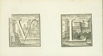 Item #63-7548 Woodcut Initials. V, L. 17th Century Italian Engraver.