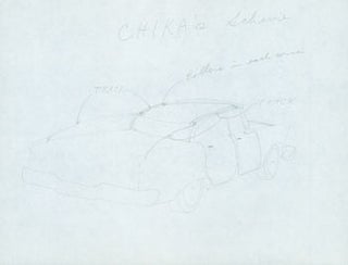 Item #63-7689 Line Drawing by John C. Rund, illustrating his CHIKA Scheme (Hardtop Convertible...