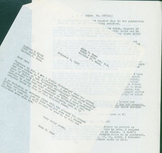 Item #63-7690 Copy of TLS John C. Rund to the Robinson & Berry Law Firm, February 9, 1960. With a...
