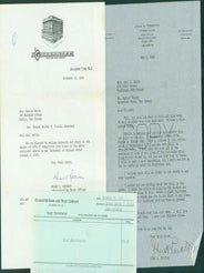 Item #63-7794 TLS from Guarantee Bank to Adel Smith, November 22, 1968 with Bank Cheque; Copy of...