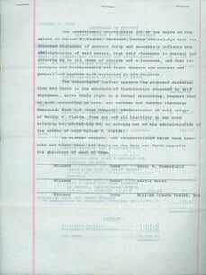 Item #63-7797 Carbon Copy of a Statement of Account from 1968, related to the Estate of WC...