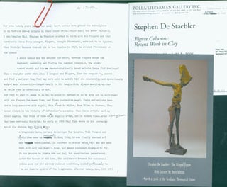 Item #63-7938 Annotated Essay By Peter Selz on Stephen de Staebler, and Promotional Materials for...