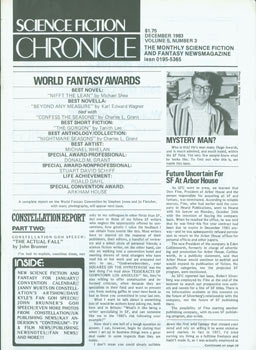 Item #63-8001 Science Fiction Chronicle: The Monthly SF and Fantasy Newsmagazine, Vol. 5, No. 3,...