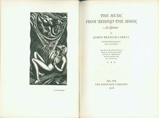 Item #63-8067 The Music From Behind The Moon. An Epitome. With Eight Wood Engravings by Leon...
