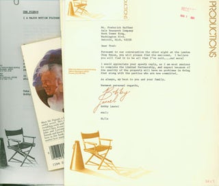 Item #63-8093 Dossier: Proposal of Movie of Pigman by Paul Zindel. Script, Correspondence, PR...