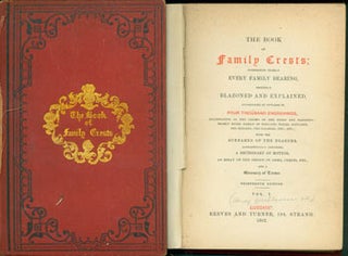 Item #63-8112 The Book of Family Crests. Vol. I of the 13th Edition. Henry Washbourne