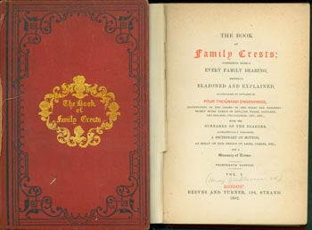 Item #63-8112 The Book of Family Crests. Vol. I of the 13th Edition. Henry Washbourne.