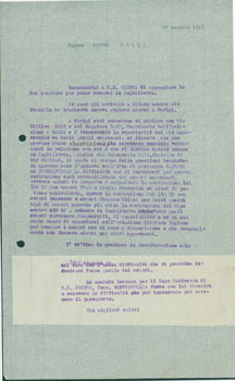 Item #63-8228 TccL from Pietro Sella to Gianni Caproni, January 22, 1918. Pietro Sella