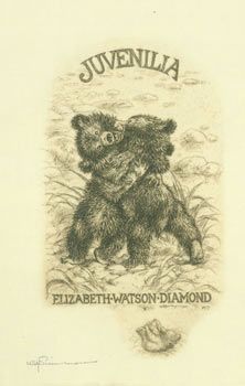 Item #63-8289 Juvenilia. Elizabeth Watson Diamond. No. 13. Etching, Signed by hand. Will Simmons