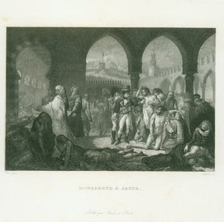Item #63-8366 Bonaparte A Jaffa. Public par Furne, a Paris. After Gros, Lefevre, artist, engrav