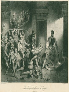 Item #63-8383 L'Artiste. Mort Heroique de Herman de Ruyter. After I. E. I. Vanden Berg, Bernard...