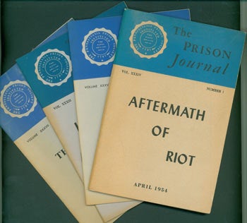Item #63-8456 The Prison Journal. Five Issues Between 1953 - 1959. Pennsylvania Prison Society.