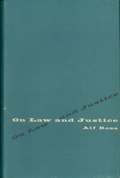 Item #63-8464 On Law And Justice. Original First Edition. Alf Ross