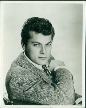 Item #63-8526 Promotional 8 x 10 Black & White Glossy Photograph of Tony Curtis, for the film "Son Of Ali Baba." Universal-International Studios, 20th Century Hollywood Photographer.