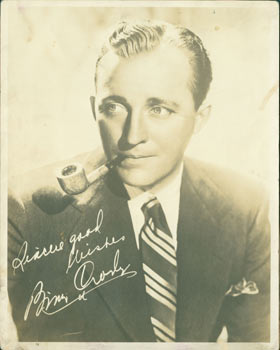 Item #63-8527 Promotional 8 x 10 Septiatone Photograph of Bing Crosby, With Facsimile Reprint...