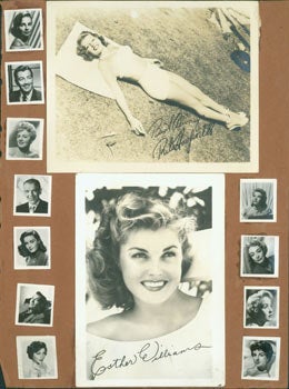 Item #63-8531 Promotional Black & White Glossy Photographs of Hollywood stars including Rita Hayworth, Esther Williams, Joan Crawford and others. 20th Century Hollywood Photographers.