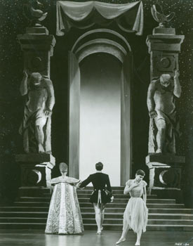 Item #63-8564 Promotional B&W Photograph for The Glass Slipper, an MGM film featuring Leslie...
