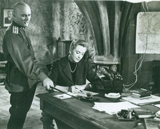 Item #63-8590 Promotional B&W Photograph for The Journey, featuring Yul Brynner & Deborah Kerr. MGM