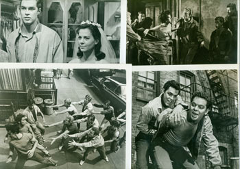 Item #63-8608 Promotional B&W Photographs for West Side Story, featuring Natalie Wood, Richard Beymer, Rita Moreno. United Artists.
