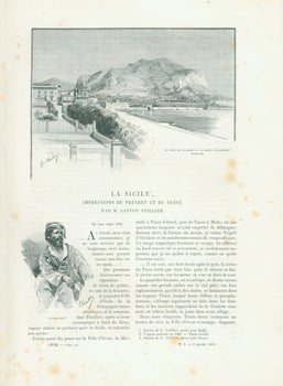 Item #63-8655 La Sicile, Impressions Du Present Et Du Passe. Le Tour Du Monde. Gaston Vuillier.
