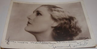 Item #63-8701 Jeanne Boitel Autographed Post Card. Cinemagazine-Edition, Jeanne Boitel, France Paris