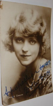 Item #63-8730 Dolly Davis Autographed Post Card. Cinemagazine, Dolly Davis, Paris