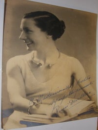 Item #63-8733 Renee Devillers Autographed Photo. GL Manuel Freres, Renee Devillers, Paris