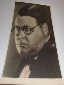 Item #63-8758 Jim Gerald Autographed Post Card, with ALS on verso. Paris H. Martini