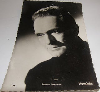 Item #63-8759 Pierre Fresnay Post Card. Roger Carlet, Photo