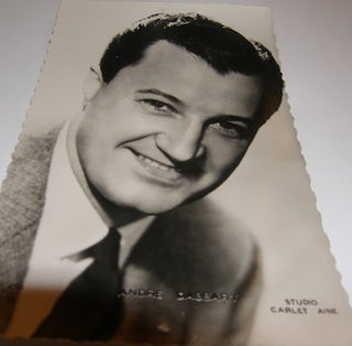 Item #63-8829 Photograph of French actor Andre Dassary. Studio Carlet Aine, Paris