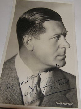 Item #63-8872 Post Card autographed by Albert Prejean. Studio Pour Vous, Albert Prejean, Paris