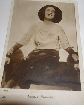 Item #63-8884 Post card autographed by Norma Shearer. Cinemagazine-Edition, Norma Shearer