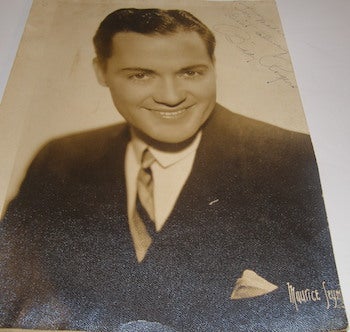 Item #63-8923 Photo, autographed by Buddy Rogers. Maurice Seymour, Buddy Rogers, photo.