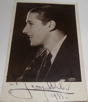 Studio Rudolph (photo); Jean Weber - Post Card Autographed by Jean Weber