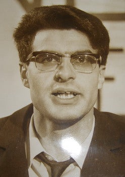 Item #63-8947 B&W Photograph of Alain Krivine, leader of the Trotskyist movement in France. Photo Keystone, Paris.