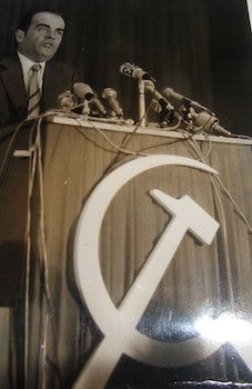 Item #63-8949 B&W Photograph of Pietro Valpreda, Italian Anarchist. February 7, 1973. Photo...