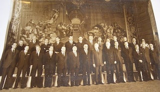 Item #63-8993 B&W Photograph of the new French government at the Palais de L'Elysee, Pierre...