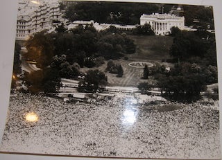 Item #63-9014 B&W Photograph of Vietnam War protest in front of the White House, May 11, 1970....