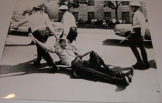 Item #63-9018 B&W Photograph of Nazi activist being arrested at Vietnam War Protest before the...