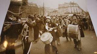 Item #63-9022 B&W Photograph of Student protests in Paris, April 3, 1973. Photo Keystone, Paris