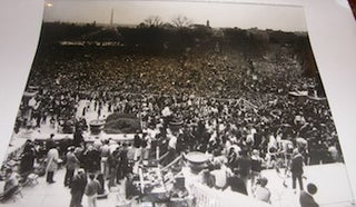 Item #63-9028 B&W Photograph of Vietnam War protests in Washington, DC, April 26, 1971. Photo...