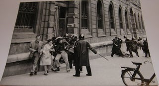Item #63-9030 B&W Photograph of police activists during the May 1968 Paris Student Uprising, May...