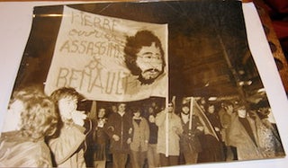 Item #63-9041 B&W Photograph of 15,000 protesting the murder of Maoist Student Activist Pierre...