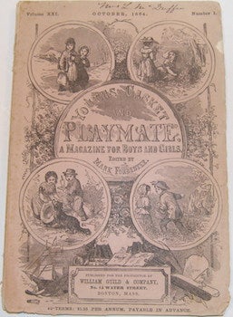 Item #63-9094 Youths Casket And Playmate, a Magazine for Boys and Girls. October, 1864. Volume...