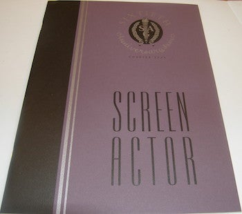 Item #63-9108 Screen Actor, March 1995, Volume 34, Number 1. The Magazine of the Screen Actor's Guild. Screen Actor's Guild.