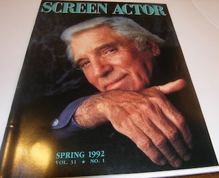 Item #63-9111 Screen Actor, Spring 1992, Volume 31, Number 1. The Magazine of the Screen Actor's...