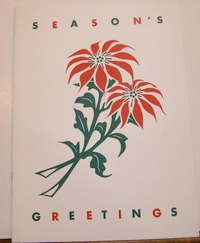 Item #63-9184 Season's Greetings. Menu Onboard the SS President Wilson, December 25, 1958....
