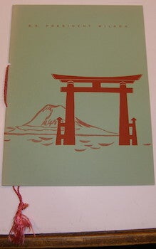 Item #63-9185 The Teahouse of the August Moon. Menu Onboard the SS President Wilson, July 19,...