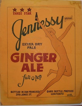 Item #63-9193 Poster Advert for Jennessy Brand Extra Dry Pale Ginger Ale. Royer Studio, SF