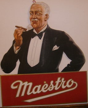 Item #63-9198 Advert for Maestro Cigars. Maestro Cigars